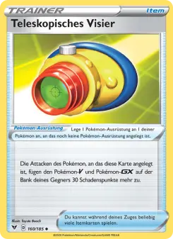 Pokémon-Karte Teleskopisches Visier 160/185