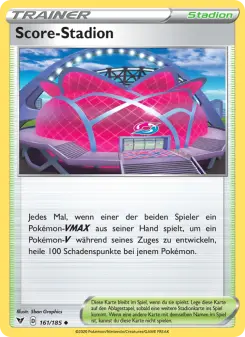 Pokémon-Karte Score-Stadion 161/185
