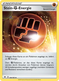 Pokémon-Karte Stein-Fighting-Energie 164/185
