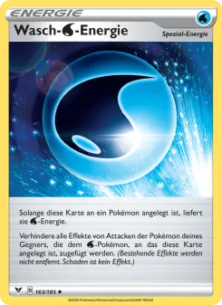 Pokémon-Karte Wasch-Water-Energie 165/185