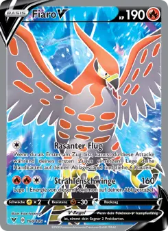 Pokémon-Karte Fiaro V 168/185