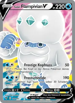 Pokémon-Karte Galar-Flampivian V 169/185