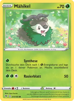 Pokémon-Karte Mähikel 017/185