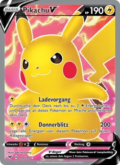 Pokémon-Karte Pikachu V 170/185
