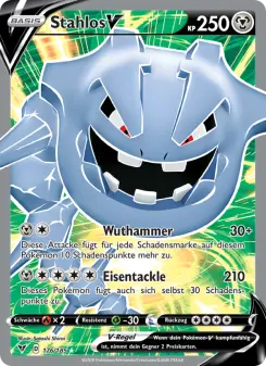 Pokémon-Karte Stahlos V 176/185