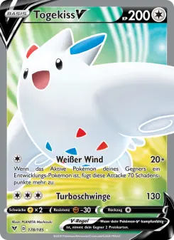 Pokémon-Karte Togekiss V 178/185