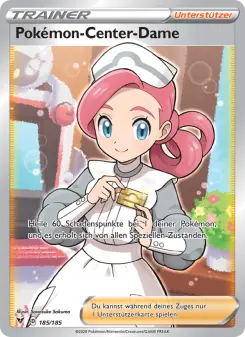 Pokémon-Karte Pokémon-Center-Dame 185/185