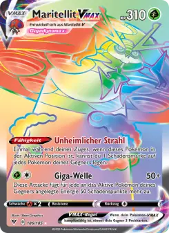 Pokémon-Karte Maritellit VMAX 186/185