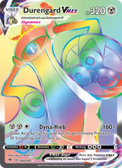 Pokémon-Karte Durengard VMAX 190/185