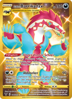 Pokémon-Karte Galar-Barrikadax 198/185