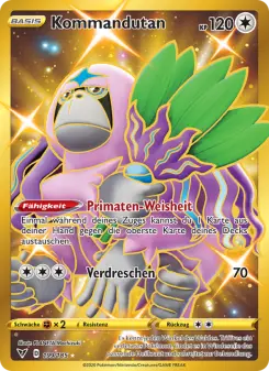 Pokémon-Karte Kommandutan 199/185