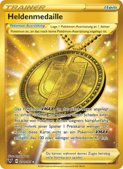 Pokémon-Karte Heldenmedaille 201/185