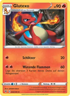 Pokémon-Karte Glutexo 024/185
