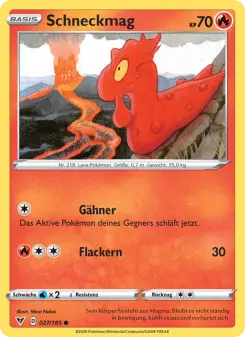 Pokémon-Karte Schneckmag 027/185