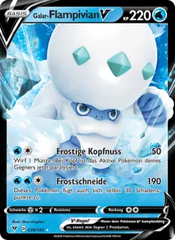 Pokémon-Karte Galar-Flampivian V 036/185
