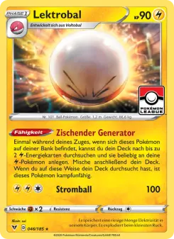 Pokémon-Karte Lektrobal 046/185