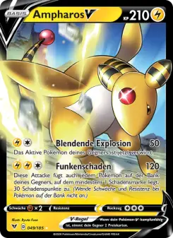 Pokémon-Karte Ampharos V 049/185