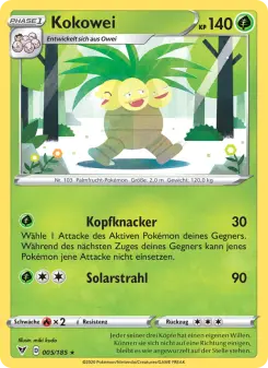 Pokémon-Karte Kokowei 005/185