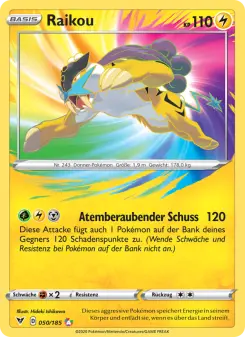 Pokémon-Karte Raikou 050/185