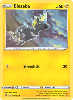 Pokémon-Karte Elezeba 053/185
