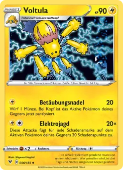 Pokémon-Karte Voltula 056/185