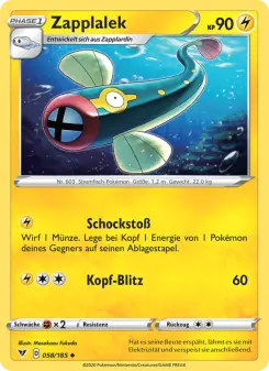 Pokémon-Karte Zapplalek 058/185