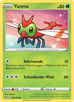 Pokémon-Karte Yanma 006/185