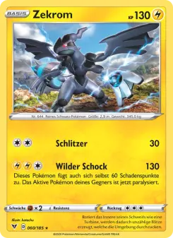 Pokémon-Karte Zekrom 060/185
