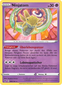Pokémon-Karte Ninjatom 066/185