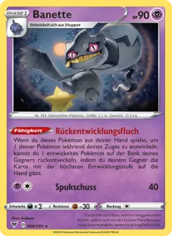 Pokémon-Karte Banette 068/185