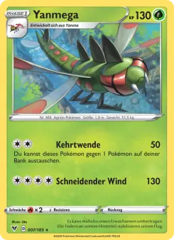 Pokémon-Karte Yanmega 007/185