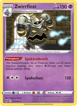 Pokémon-Karte Zwirrfinst 071/185