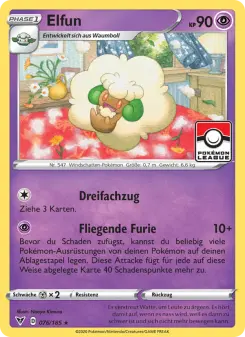 Pokémon-Karte Elfun 076/185