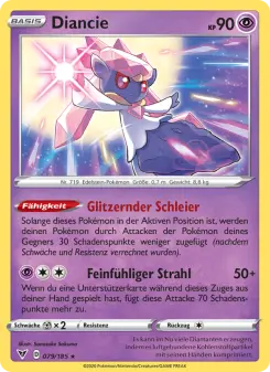 Pokémon-Karte Diancie 079/185