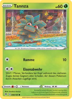 Pokémon-Karte Tannza 008/185