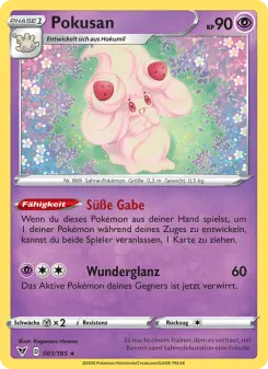 Pokémon-Karte Pokusan 081/185