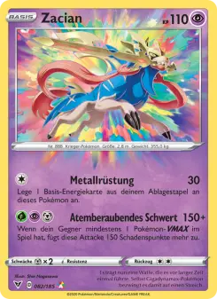 Pokémon-Karte Zacian 082/185
