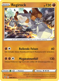 Pokémon-Karte Regirock 089/185