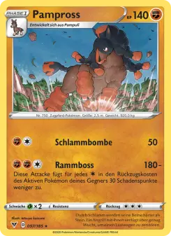 Pokémon-Karte Pampross 097/185