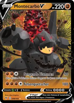 Pokémon-Karte Montecarbo V 098/185