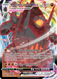 Pokémon-Karte Montecarbo VMAX 099/185