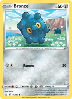 Pokémon-Karte Bronzel 101/163
