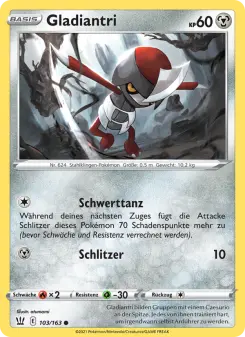 Pokémon-Karte Gladiantri 103/163