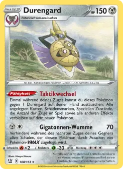 Pokémon-Karte Durengard 108/163