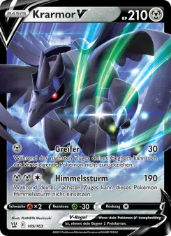 Pokémon-Karte Krarmor V 109/163