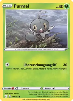 Pokémon-Karte Purmel 011/163