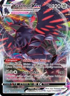 Pokémon-Karte Krarmor VMAX 110/163