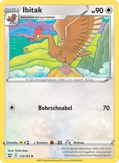 Pokémon-Karte Ibitak 112/163