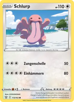 Pokémon-Karte Schlurp 113/163