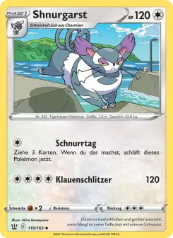 Pokémon-Karte Shnurgarst 116/163